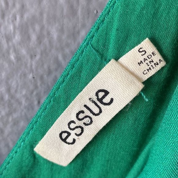 Green Ruffle Faux Wrap Dress - Picture 6 of 12